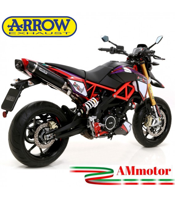 Arrow Aprilia Dorsoduro 900 Terminali Di Scarico Moto Marmitte Thunder Inox Nero Omologati