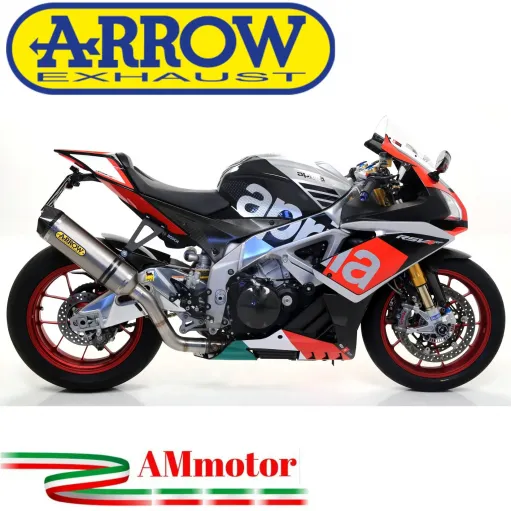 Arrow Aprilia Rsv 4 RR / RF 15 - 2016 Terminale Di Scarico Moto Marmitta Race-Tech Titanio Omologato