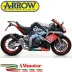 Arrow Aprilia Rsv 4 RR / RF 17 - 2018 Terminale Di Scarico Moto Marmitta GP2 Inox Nero Omologato