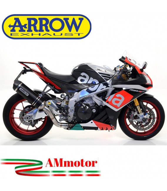 Arrow Aprilia Rsv 4 RR / RF 17 - 2018 Terminale Di Scarico Moto Marmitta Race-Tech Inox Nero Omologato