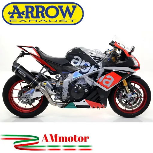 Arrow Aprilia Rsv 4 RR / RF 17 - 2018 Terminale Di Scarico Moto Marmitta Race-Tech Inox Nero Omologato