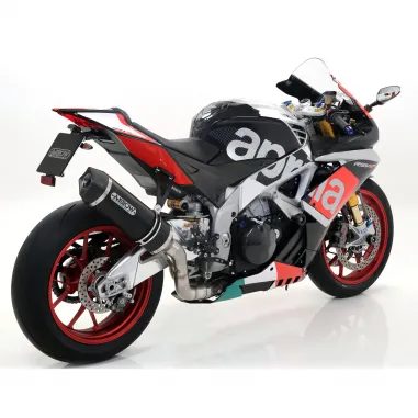 Arrow Aprilia Rsv 4 RR / RF 17 - 2018 Terminale Di Scarico Moto Marmitta Race-Tech Inox Nero Omologato