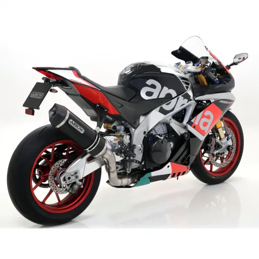 Arrow Aprilia Rsv 4 RR / RF 17 - 2018 Terminale Di Scarico Moto Marmitta Race-Tech Inox Nero Omologato