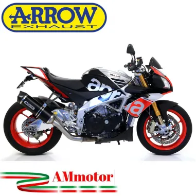 Arrow Aprilia Tuono V4 1100 15 - 2016 Terminale Di Scarico Moto Marmitta Race-Tech Inox Nero Omologato