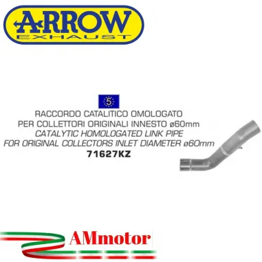 Arrow Aprilia Tuono V4 1100 15 - 2016 Raccordo Catalitico Per Scarico Moto Omologato Diametro 60MM
