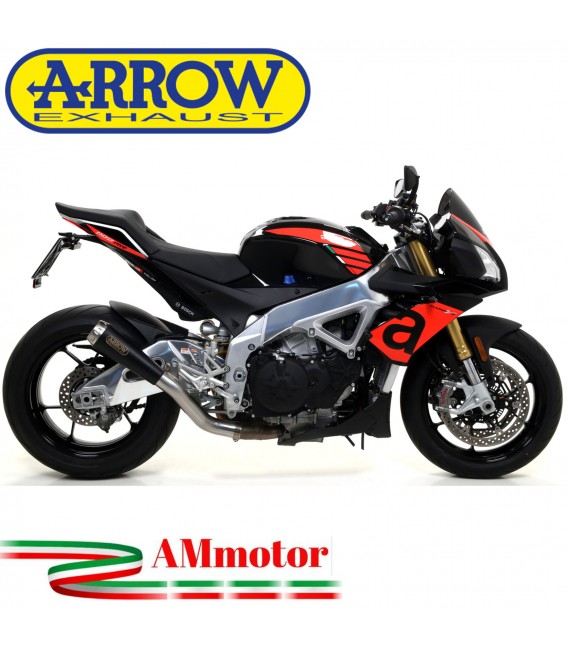 Arrow Aprilia Tuono V4 1100 17 - 2018 Terminale Di Scarico Moto Marmitta Pro-Race Nichrom Dark Racing