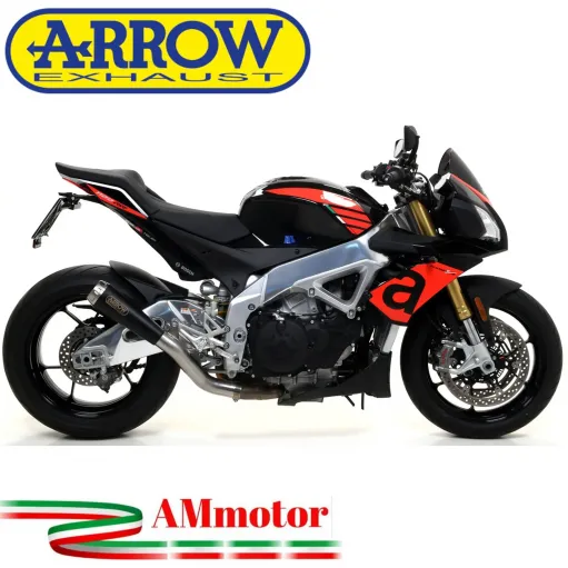 Arrow Aprilia Tuono V4 1100 17 - 2018 Terminale Di Scarico Moto Marmitta Pro-Race Nichrom Dark Racing