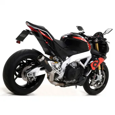 Arrow Aprilia Tuono V4 1100 17 - 2018 Terminale Di Scarico Moto Marmitta Pro-Race Nichrom Dark Racing