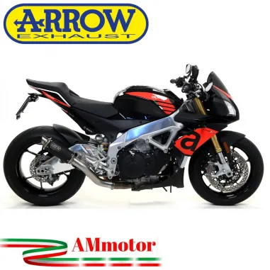 Arrow Aprilia Tuono V4 1100 17 - 2018 Terminale Di Scarico Moto Marmitta GP2 Inox Nero Omologato