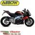 Arrow Aprilia Tuono V4 1100 17 - 2018 Terminale Di Scarico Moto Marmitta GP2 Inox Nero Omologato