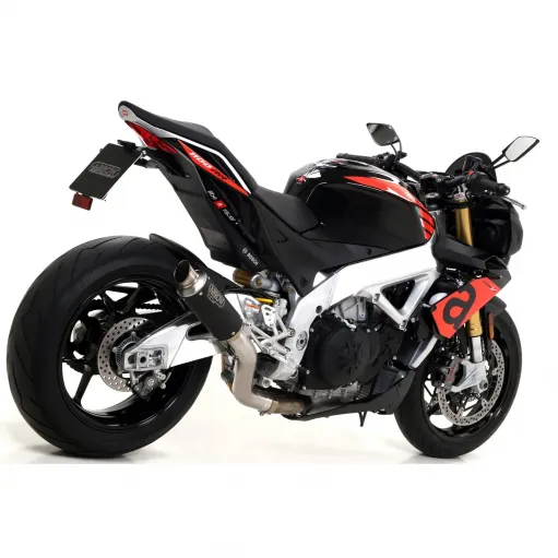 Arrow Aprilia Tuono V4 1100 17 - 2018 Terminale Di Scarico Moto Marmitta GP2 Inox Nero Omologato
