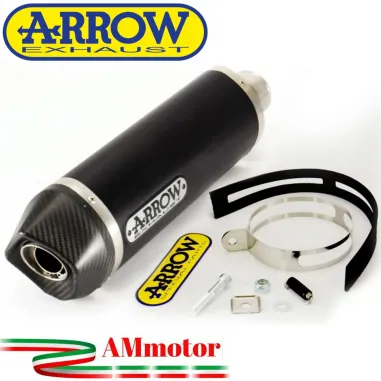Arrow Bmw F 800 R 09 - 2016 Terminale Di Scarico Moto Marmitta Race-Tech Inox Nero Omologato