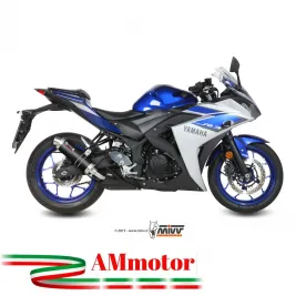 Mivv Yamaha Yzf R3 Terminale Di Scarico Marmitta Gp Carbonio Moto Omologato