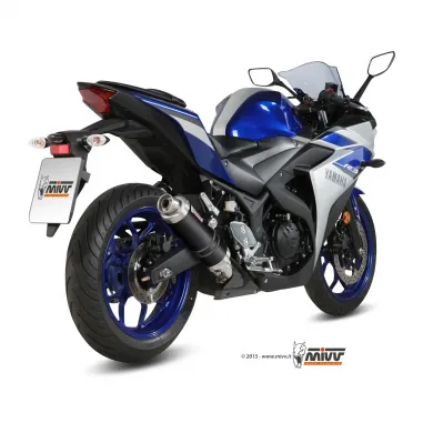 Mivv Yamaha Yzf R3 Terminale Di Scarico Marmitta Gp Carbonio Moto Omologato