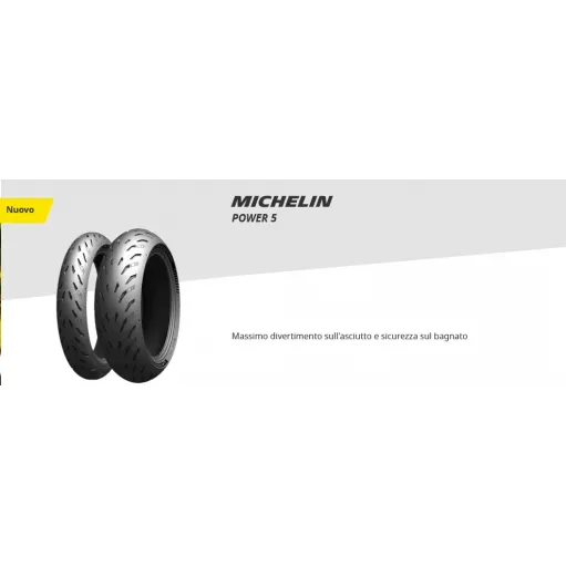 Power 5 120/70 + 180/55 Michelin Coppia Pneumatici Gomme Moto