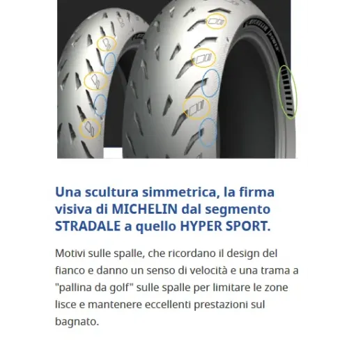 Power 5 120/70 + 180/55 Michelin Coppia Pneumatici Gomme Moto