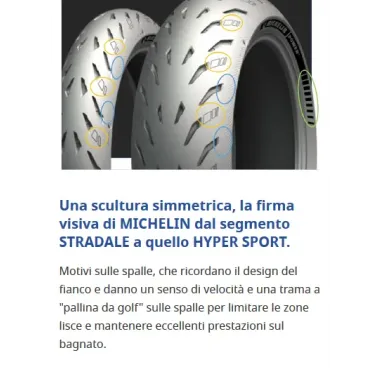 Power 5 120/70 + 200/55 Michelin Coppia Pneumatici Gomme Moto