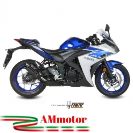Mivv Yamaha Yzf R3 Terminale Di Scarico Marmitta Suono Black Moto Omologato