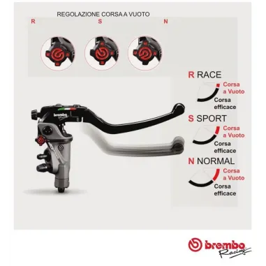 Pompa Brembo Radiale Rcs 19 Corsa Corta Freno  Anteriore Racing Moto