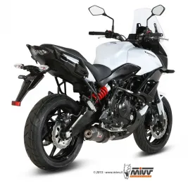 Mivv Kawasaki Versys 650 Terminale Di Scarico Moto Marmitta Oval Carbon Cap 2