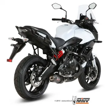 Mivv Kawasaki Versys 650 Terminale Di Scarico Moto Marmitta Oval Carbon Cap