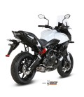 Mivv Kawasaki Versys 650 Terminale Di Scarico Moto Marmitta Oval Titanio Carbon Cap