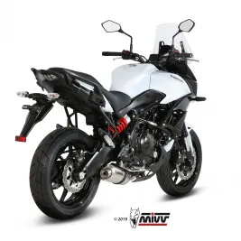 Mivv Kawasaki Versys 650 Terminale Di Scarico Moto Marmitta Oval Inox 2
