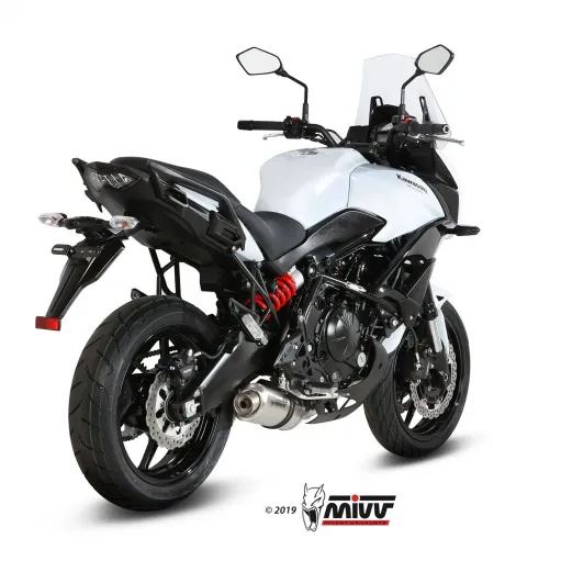 Mivv Kawasaki Versys 650 Terminale Di Scarico Moto Marmitta Oval Inox