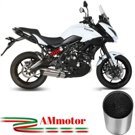 Mivv Kawasaki Versys 650 Terminale Di Scarico Moto Marmitta Suono Inox