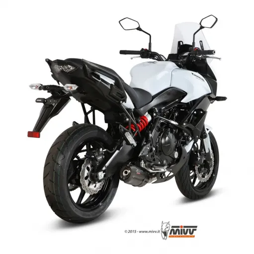 Mivv Kawasaki Versys 650 Terminale Di Scarico Moto Marmitta Suono Black