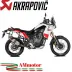 Akrapovic Yamaha Tenere 700 19 - 2020 Terminale Di Scarico Slip-On Titanio Moto Omologato