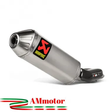 Akrapovic Yamaha Tenere 700 19 - 2020 Terminale Di Scarico Slip-On Titanio Moto Omologato
