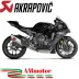 Akrapovic Yamaha Yzf 1000 R1 15 - 2022 Impianto Di Scarico Completo Evolution Line Terminale Collettori In Titanio Moto