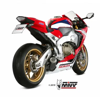 Mivv Honda Cbr 1000 RR 17 - 2019 Terminale Di Scarico Moto Marmitta Mk3 Carbonio Basso