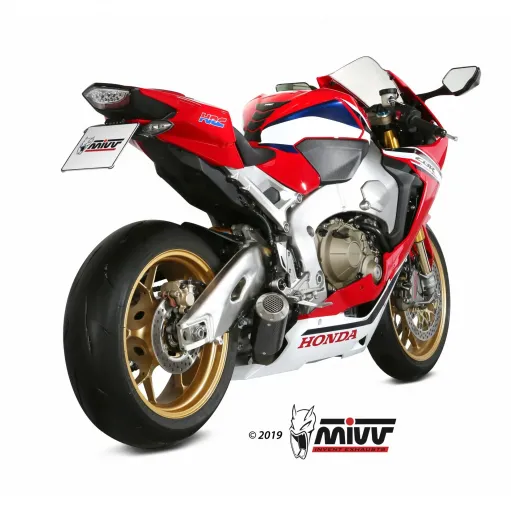 Mivv Honda Cbr 1000 RR 17 - 2019 Terminale Di Scarico Moto Marmitta Mk3 Carbonio Basso