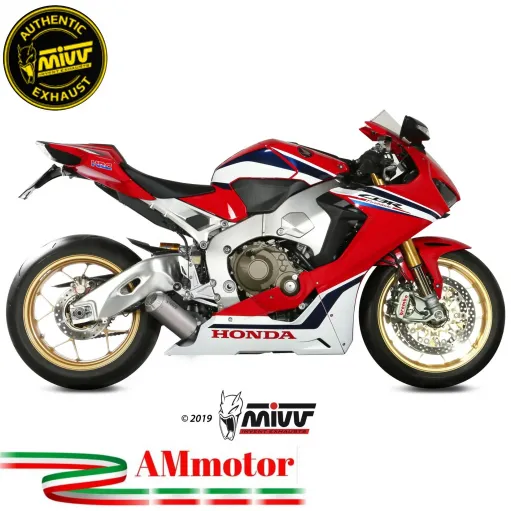 Mivv Honda Cbr 1000 RR 17 - 2019 Terminale Di Scarico Moto Marmitta Mk3 Inox Basso