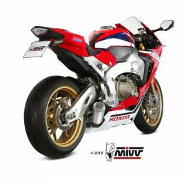 Mivv Honda Cbr 1000 RR 17 - 2019 Terminale Di Scarico Moto Marmitta Mk3 Inox Basso 2