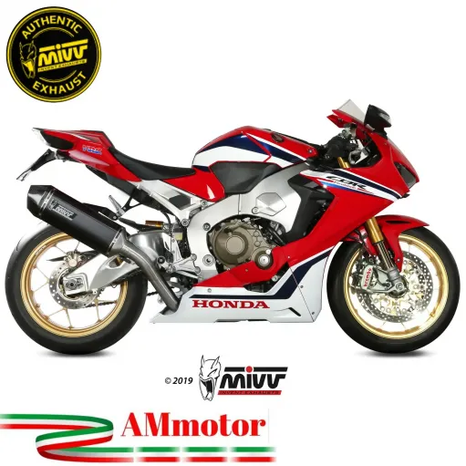 Mivv Honda Cbr 1000 RR 17 - 2019 Terminale Di Scarico Moto Marmitta Speed Edge Nero Omologato