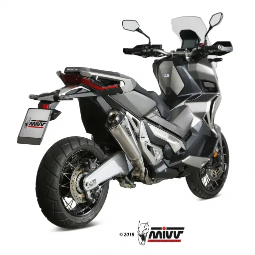 Mivv Honda X-Adv 750 Terminale Di Scarico Delta Race Inox Moto Scooter Omologato