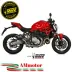 Mivv Ducati Monster 821 18 - 2020 Terminale Di Scarico Moto Marmitta Mk3 Carbonio