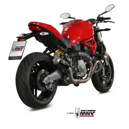Mivv Ducati Monster 821 18 - 2020 Terminale Di Scarico Moto Marmitta Mk3 Carbonio 2