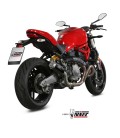 Mivv Ducati Monster 821 18 - 2020 Terminale Di Scarico Moto Marmitta Mk3 Carbonio