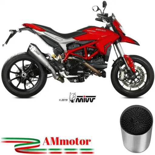 Mivv Ducati Hypermotard 939 16 - 2018  Terminale Di Scarico Moto Marmitta Delta Race Inox