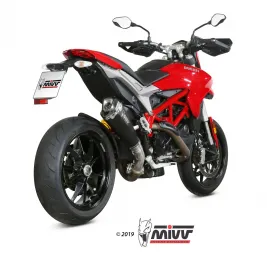 Mivv Ducati Hypermotard 939 16 - 2018  Terminale Di Scarico Moto Marmitta Delta Race Inox Nero 2