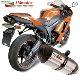 Mivv Kawasaki ZX-6 R 2008 08 Terminale Di Scarico Suono Black Nero Moto