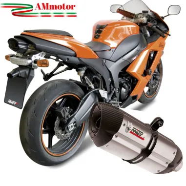 Mivv Kawasaki ZX-6 R 2008 08 Terminale Di Scarico Suono Black Nero Moto