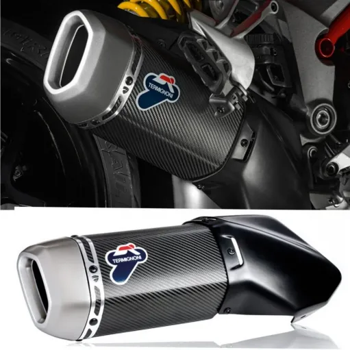 Terminale Di Scarico Termignoni Ducati Multistrada 1260 Silenziatore Corto In Carbonio Moto Omologato