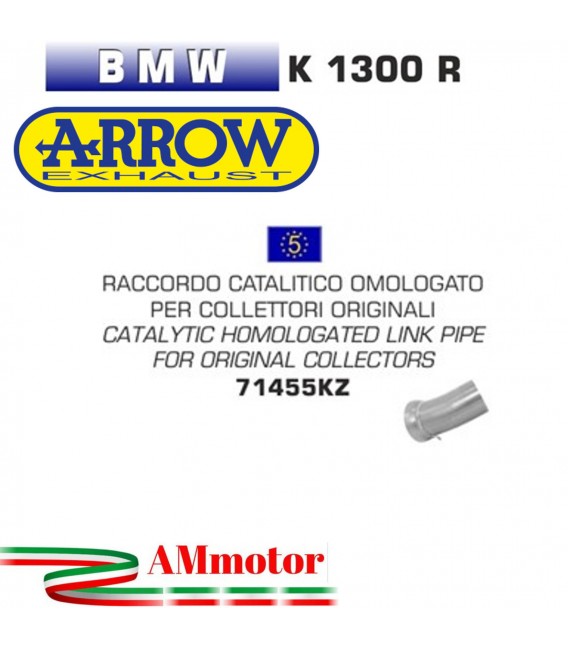 Raccordo Catalitico Bmw K 1300 R 09 - 2016 Arrow Moto Per Collettori Originali Omologato