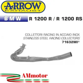 Bmw R 1200 R / RS 15 - 2016 Arrow Tubo Elimina Kat Catalizzatore Moto Collettori Di Scarico In Acciaio