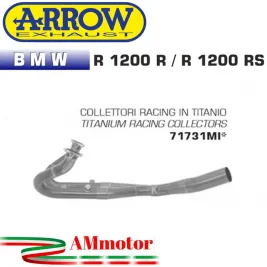 Bmw R 1200 R / RS 15 - 2016 Arrow Tubo Elimina Kat Catalizzatore Moto Collettori Di Scarico In Titanio